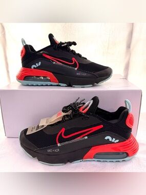 Big Kids (GS) Nike Air Max 2090 in Black Crimson Sz 6.5Y. S0021